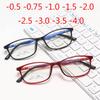 Candy Colors Square Frame Teens Boy Girls Prescription 8-14 Years Antiblue Light Glasses -0.5 -0.75 -1.0 -1.5 -2.0 -3.0 -4.0