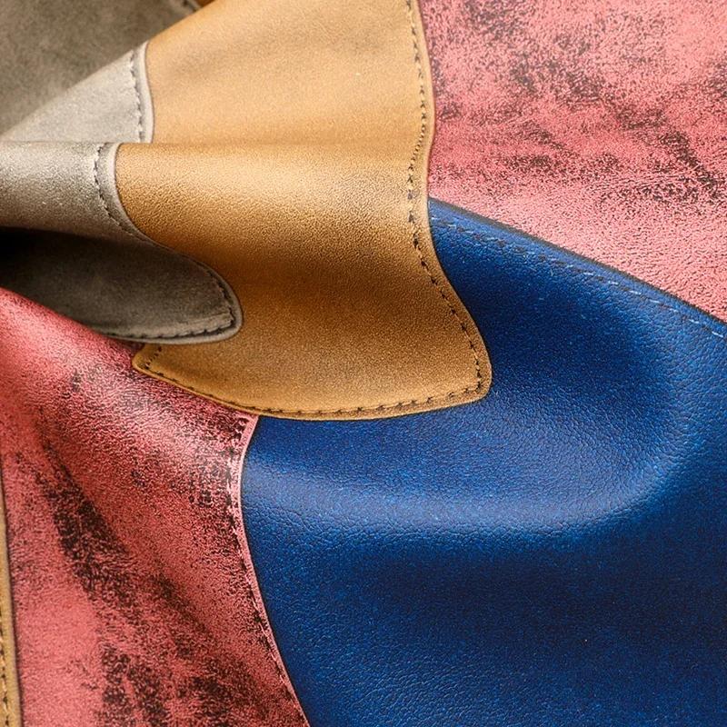 Geantă de damă atmosferică, design nou, asortat cu culori, la modă, asortată, capacitate mare, un singur umăr, portabilă, tendință retro