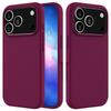 For iPhone 17 Pro Case Drop Proof Liquid Silicone Soft Lining Back Phone Cover