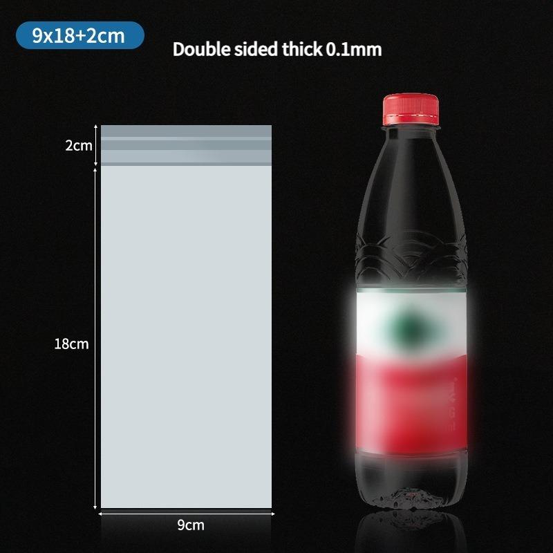 CPE Frosted Self-adhesive Bag Translucent Plastic Packaging Pouchs Phone Case Electronic Device Bag Remote Control Waterproof Dust Protection Pouch