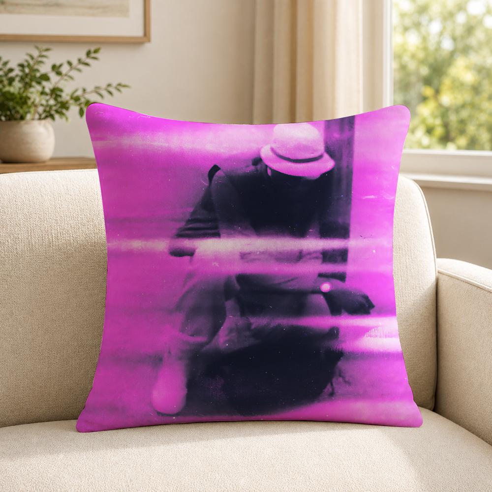Rapper MM Huncho Cushion Cover Soft Short Plush SkinFriendly Cushion Case for MultiScene Use