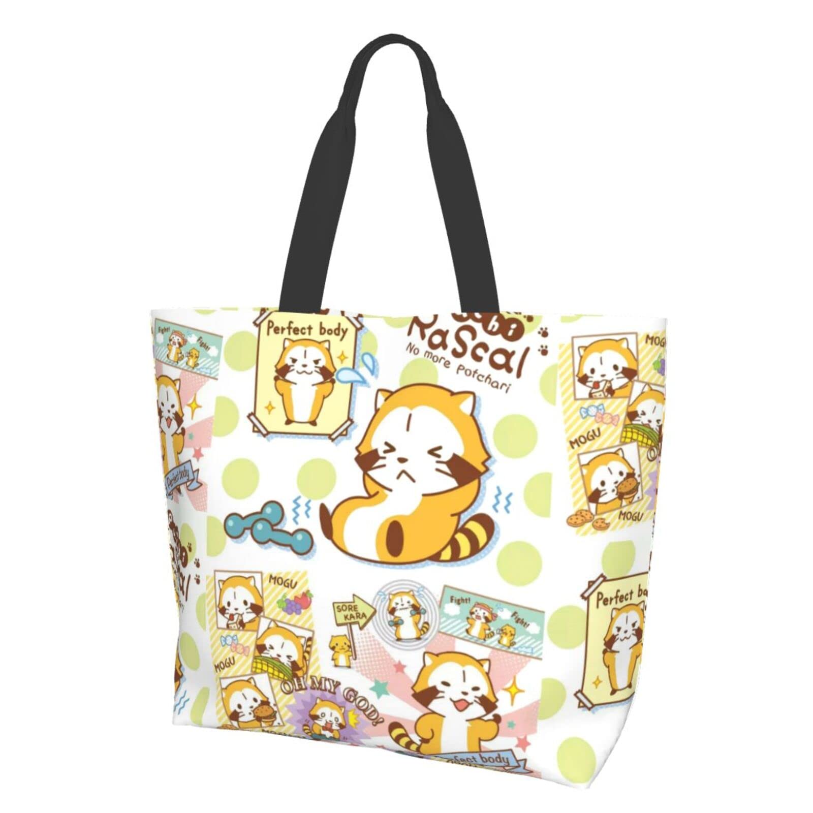 

[JMI] Rascal the Raccoon Body Bag, Mother s Bag, Shopping Bag, Large Capacity Women s Tote Bag, The Bears School Handbag, Cosmetic Bag, Eco Bag, Conv