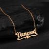 Atoztide Custom Name Necklace for Women Bottom Heart Crown Stainless Steel Jewelry Choker Chain Personalized Birthday Gift