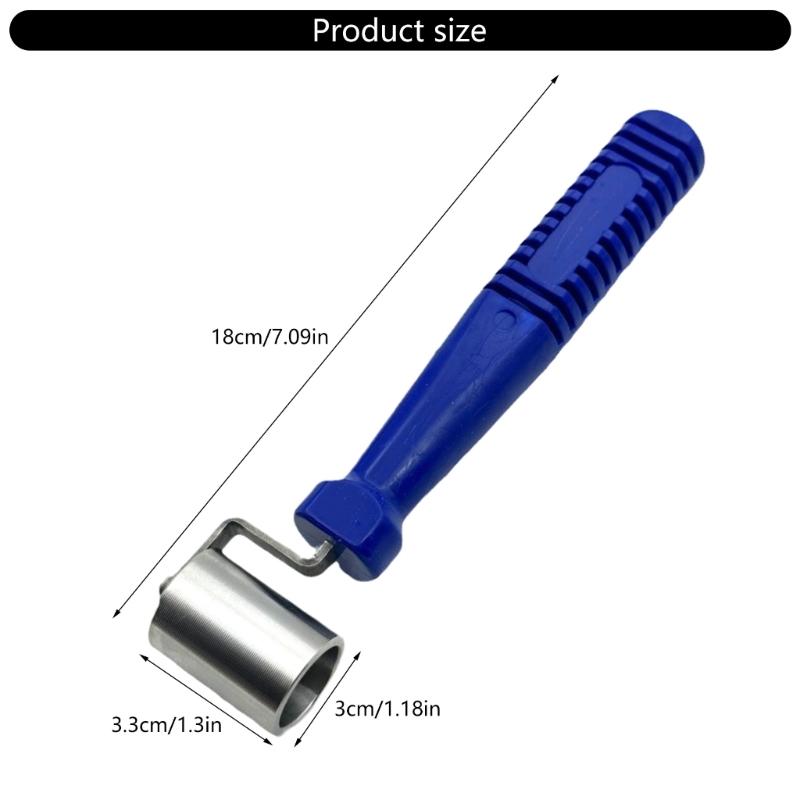 Stainless Steel Wallpaper Seam Roller Edge Seam Roller Flat Pressure Roller Smoothing Tool Construction Tool Enduring