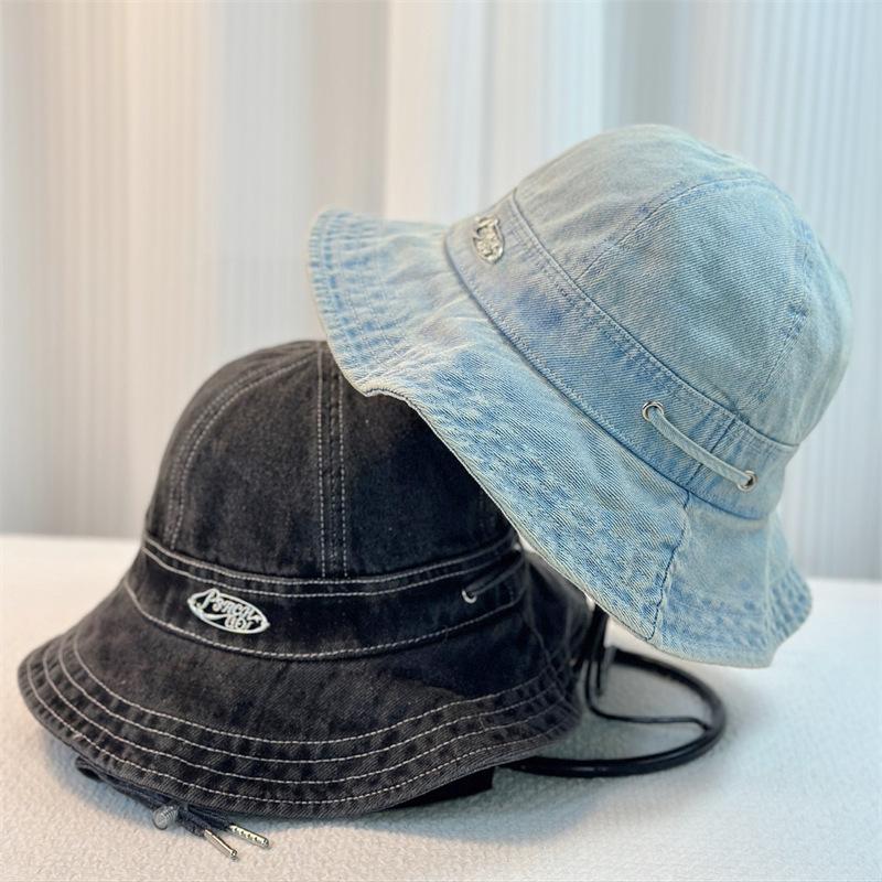 Korean-Style Wide-Brimmed Bucket Hat for Men and Women, Lightweight for Spring and Summer, Ins-Inspired, Sun-Shielding, Face-Covering Sun Hat