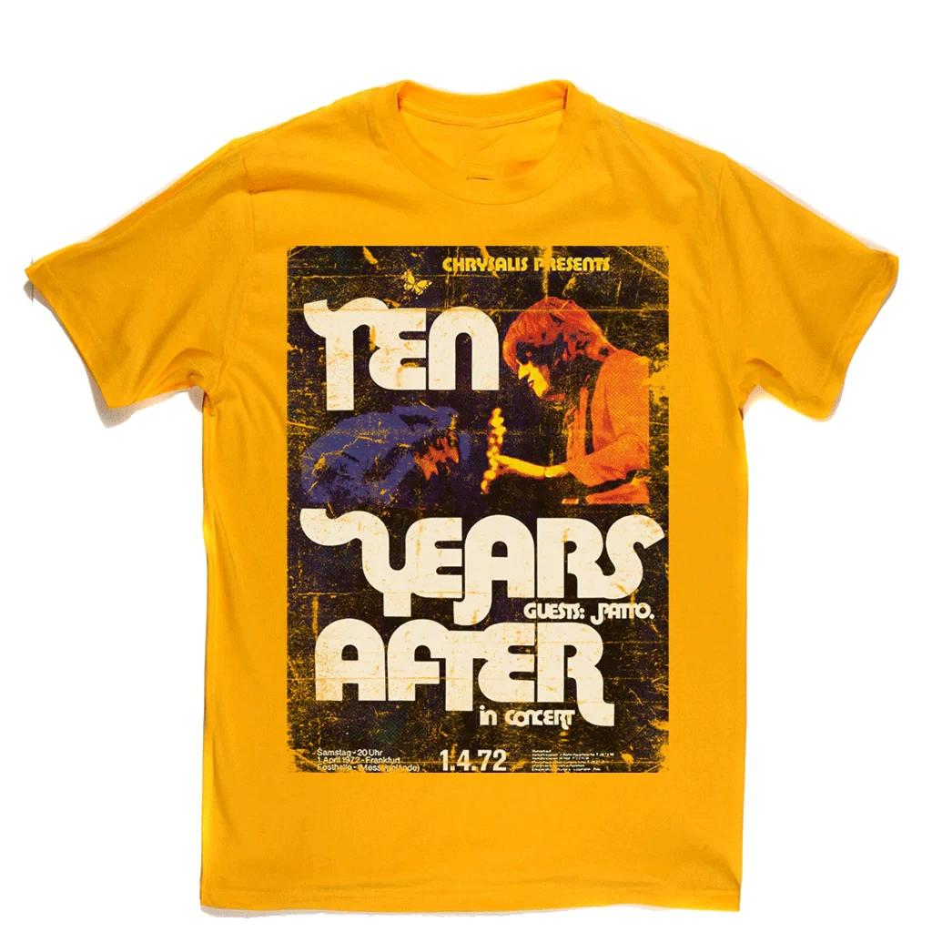Men s and Women s T-shirts Collection Ten Years After Band Cotton Yellow S-5XL XXXXL