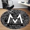 1PC Maroon 5 Band Office Round Rug - Perfect for Office or Study Decor, Machine Washable, Non-Slip Backing, Decorative Floor Mat