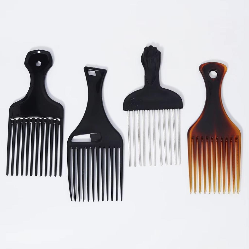 4pcs African comb metal hair comb set, suitable for men and women's curly hair styling combs For Hair Accessories