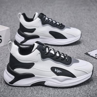 Neue atmungsaktive Herren-Lauf-Sneaker für den Herbst, lässige Lederschuhe, vielseitige Dad-Trendschuhe, höhenerhöhende Herrenschuhe