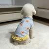 Cozy Dog Striped Dress Breathable Puppy Sleeveless Clothes Fashion Dog Vest Skirt  Casual Outfit