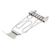 6 String Trapeze Tailpiece with Screws Height Adjustment Open Frame Bridge Tailpiece for Archtop Jazz Guitar Bass