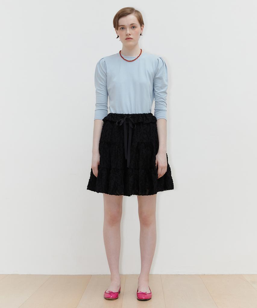 SINOON Puff Sleeve T-Shirt (Sky Blue)