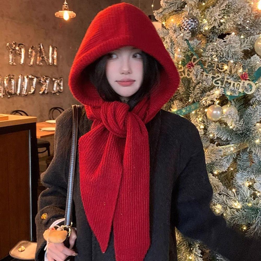 Scarf Cap Balaclava Hat Pullover Hat Winter Cap Fashion Ear Protection Hat  Female/Girls