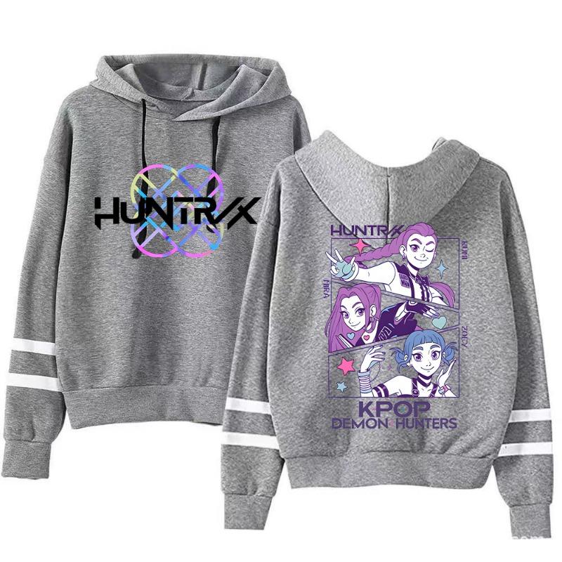 Autumn Fashion Women's Hoodies Anime Demon Hunter Pattern 3D Print Girl Casual Pullover Long Sleeve Sweatshirt Women's Oversized Top Clothing