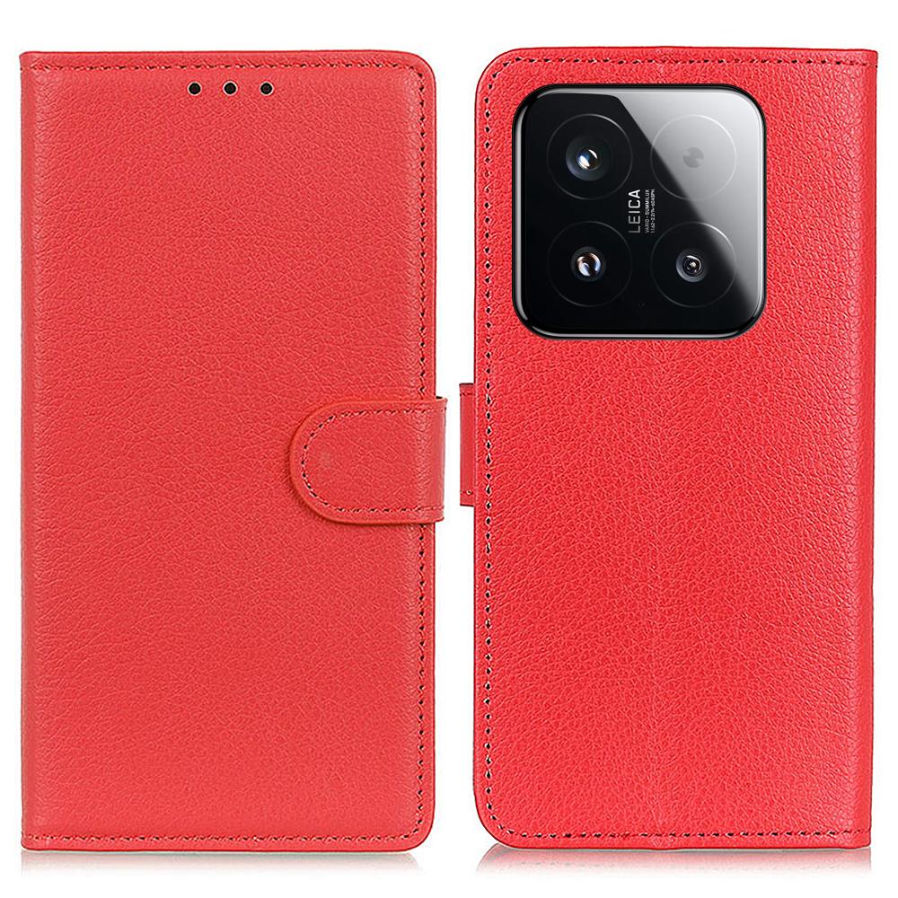 Dla Xiaomi 15T Etui Portfelowe Pokrowiec na Telefon ze Skóry PU Tekstura Liczi