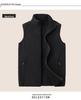 Men's Plus Size Fleece Vest - Sleeveless Outdoor Jacket for Spring & Autumn
