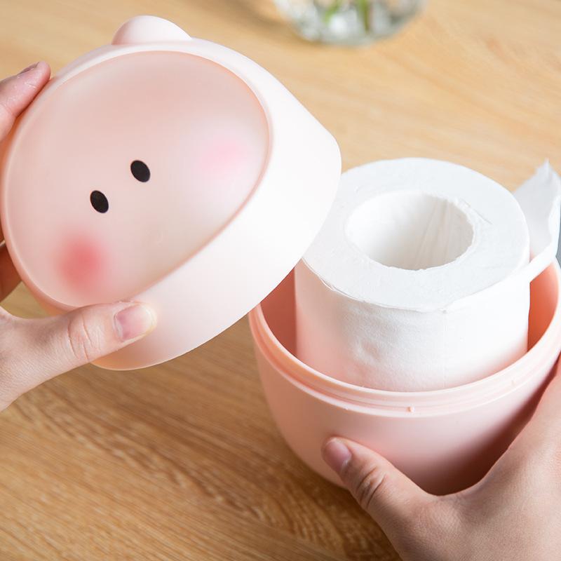 Mini Plastic Flip Top Desk Trash Can Office Home Simple Waste Bin Storage Container for Tissues