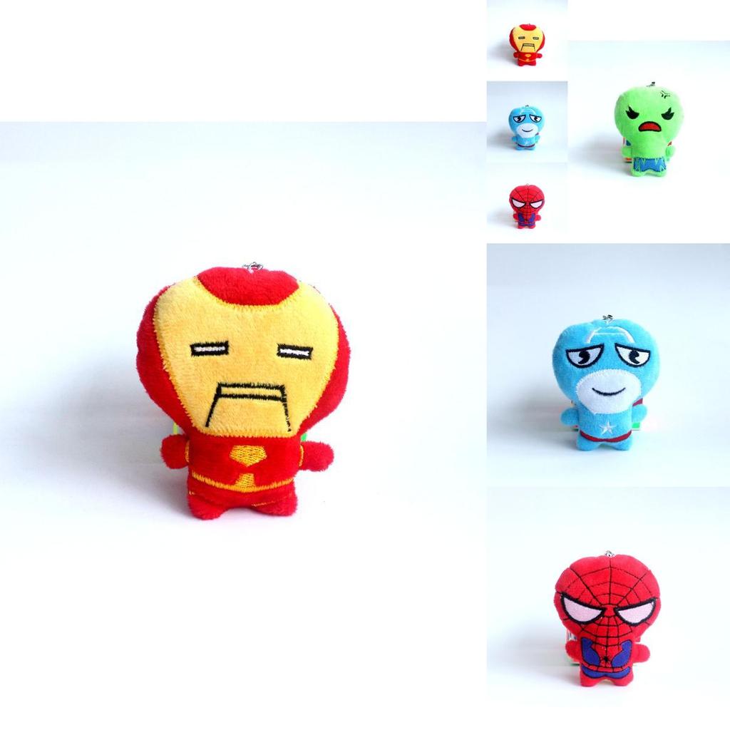 Marvel Avengers Plush Toy Spider-man American Soldier Doll Cute 10cm Collectible Gift