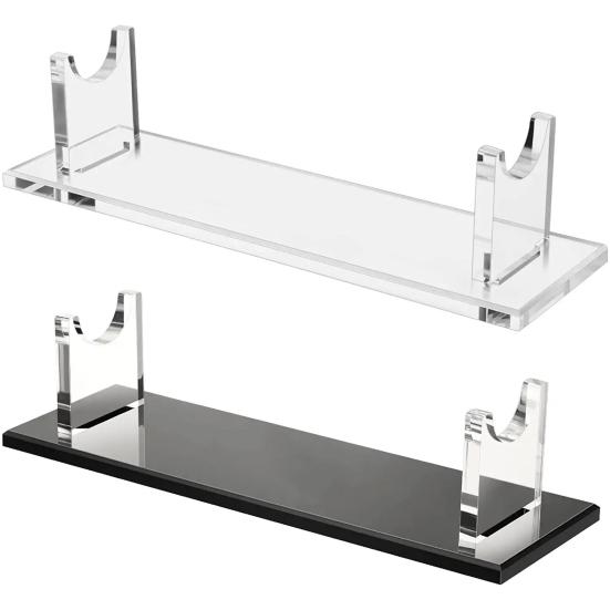 

2 шт. акриловая многофункциональная подставка для дисплея, простая сборка, высокая видимость, прозрачный настольный держатель, подставка для хранения