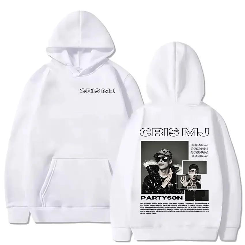 Rapper CRIS MJ Album Hip Hop Rock Gothic Herren Damen Hoodie Street Fashion Trend Casual Langarm Fleece Warmes Sweatshirt Kleidung