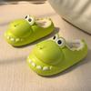 New Baotou dinosaur cotton slippers women's winter warm and waterproof home outdoor wear winter cotton mop