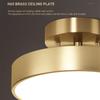 Moderní LED stropní svítidla Nodic Home Decor Doplňky do ložnice Obývací pokoj Jídelna Lampy do chodby Kulaté měděné dekorační svítidlo