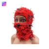 Gestrickte Sturmhaube Gesichtsstrick Ganzgesichtsmaske Abdeckung Ein Loch Designer Grasig Used Flauschig Sturmhaube Skimaske