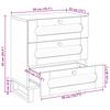 Nightstand Natural 50 x 33 x 62 cm Solid Mango Wood