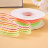 10yards/Roll Bow Ribbon Transparent Rainbow Color DIY Silk Ribbon 9 Meters Bouquet Gift Packaging 2.5cm Bubble