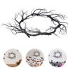 Halloween Wreath Black Twig Garland Fake Branch Decor Artificial Door Wreath Hanging Nament Front Door Garlands Festive Party