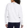 Under Armour Unstoppable Fleece Crew Fashionable Breathable Loose Long Sleeve Sweatshirt Women Sweatshirt White 1387883-100