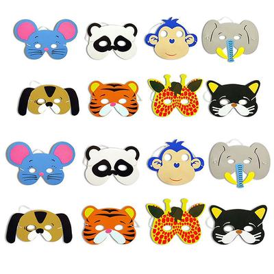 10x Funny EVA Children Animal Masks Kid Birthday Party Woodland Farm Dress Prop