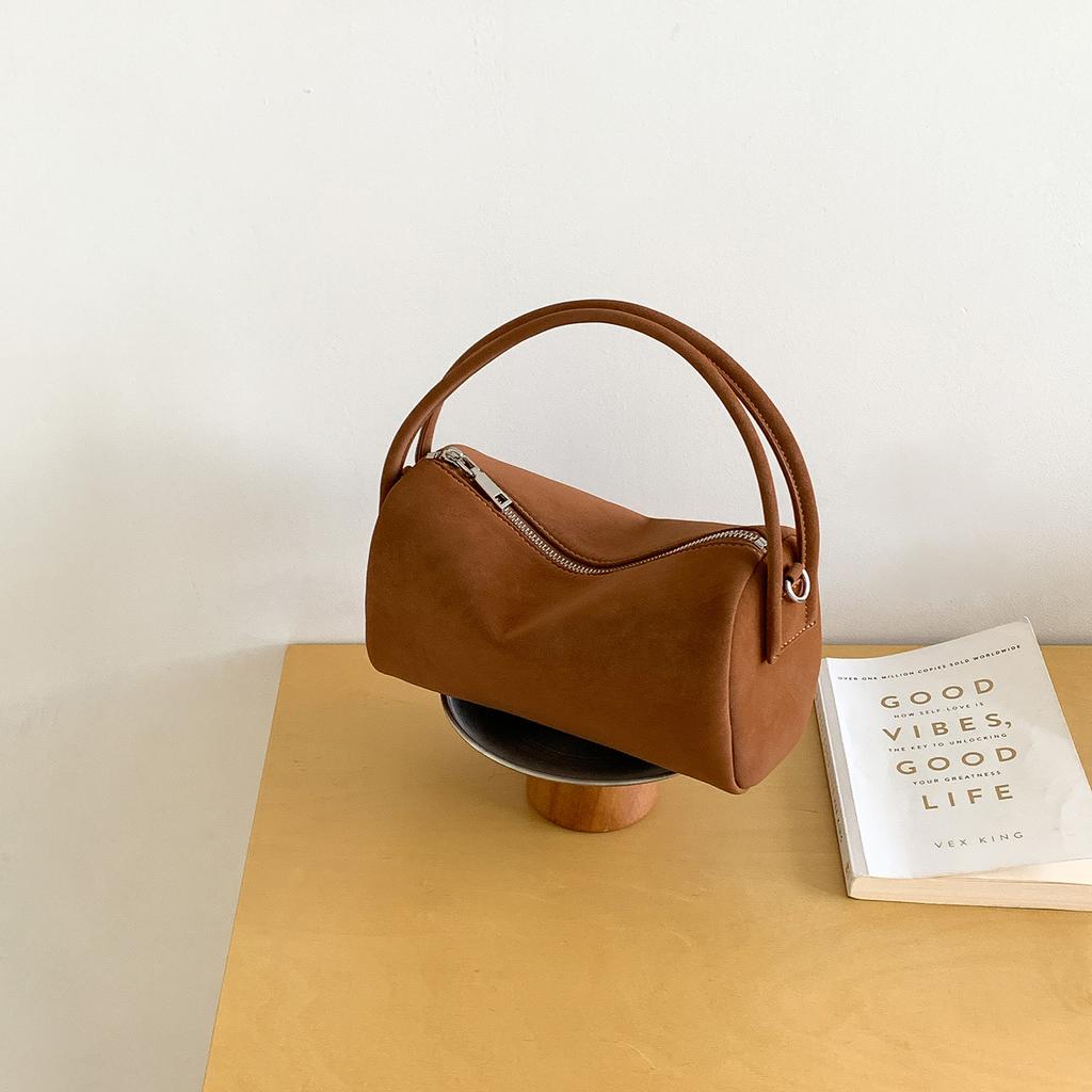 Retro Faux Suede Women's Handbags  Pillow Bags for Women Small Shoulder Crossbody Bag  Matte Texture Clutch Purse