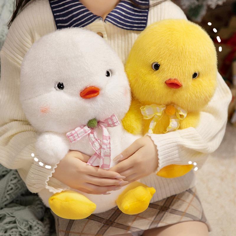 Cute Cute White Duck Doll Plush Toy Yellow Duck Doll Children Soothing Pillow Rag Doll