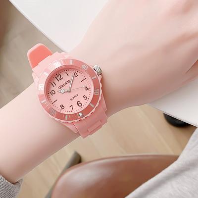 Kinder Prüfungs Uhr Mädchen Jungen Grundschule Wasserdicht Imitation Drop Macaron Little Fresh Sport Gelee Bonbon Farbe