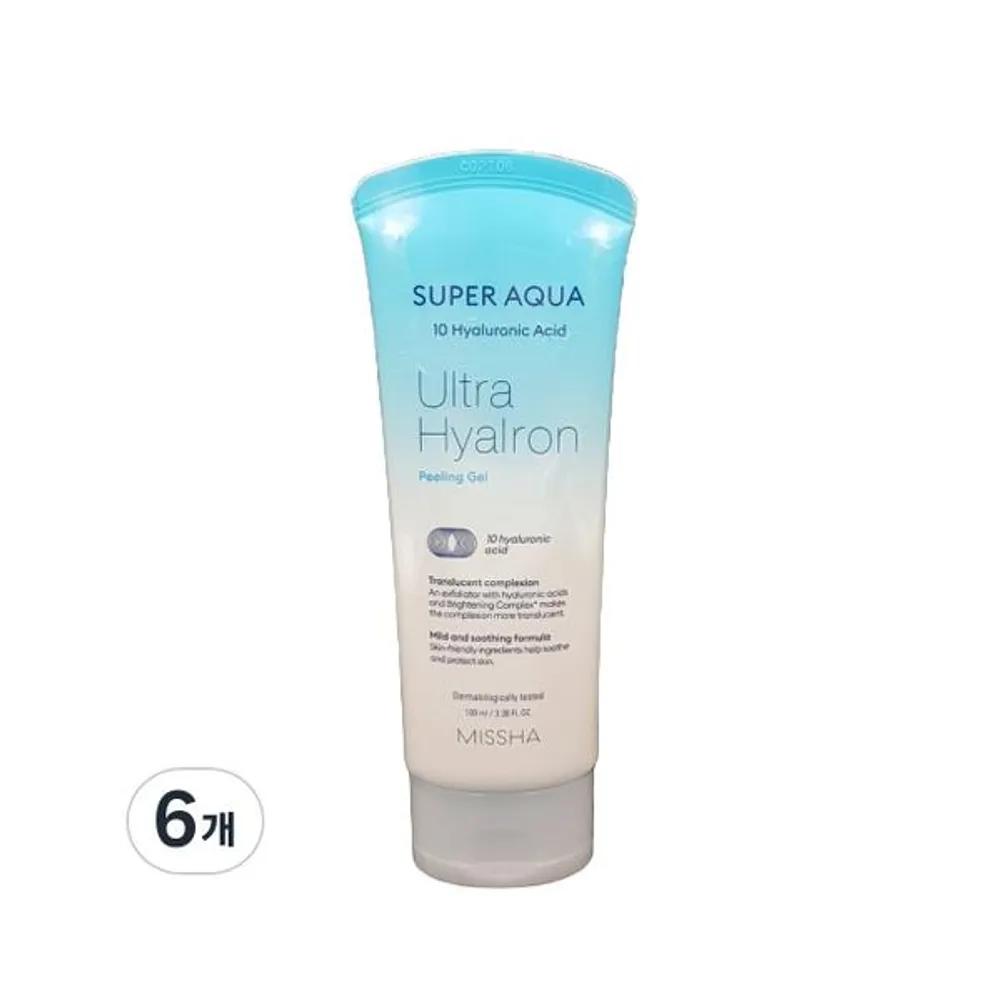 MISSHA Super Aqua Ultra Hyaluron Peeling Gel, 100ml, 6 pcs one option