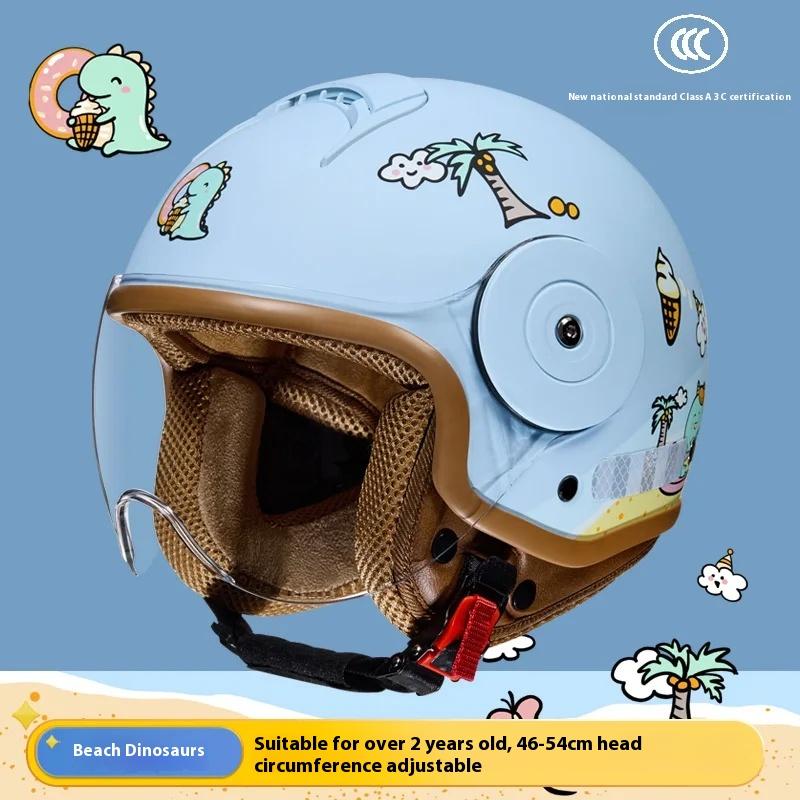 

BYB Новый национальный стандарт класса A 3C сертификация детский шлем Four Seasons Baby шлем для электромобиля с героями мультфильмов мотоциклетный шлем