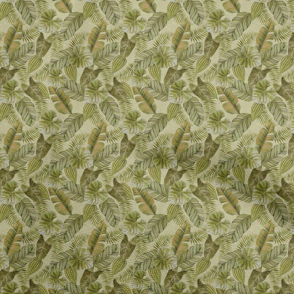 oneOone Cotton Cambric Dark Rose Brown Fabric Tropical Leaf Fabric For Sewing Printed Craft Fabric By The Yard 42 Inch