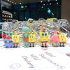 Cartoon Spongebob Squarepants Keychain Cute Patrick Star Couple Bag Pendant Car Keychain Accessories Small Gifts