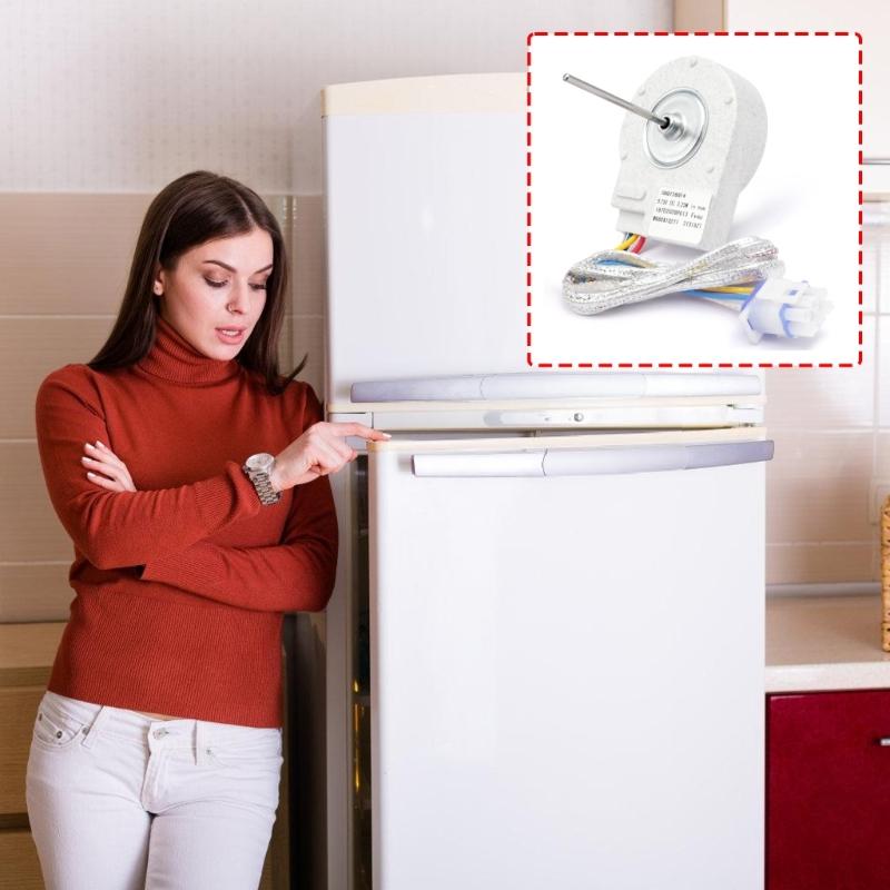 Quiet Refrigerator Fan Assembly for Replace WR60X10277 Precisions Cooling Component Freezer Condenser Motor Enduring