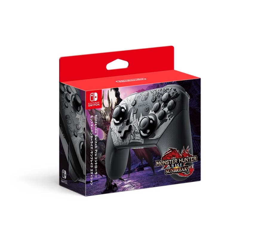 Refurbished Nintendo Switch Pro Controller Monster Hunter Rise: Sunbreak Edition