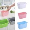 Kitchen Cabinet Door Hanging Trash Bin Container Plastic Waste Storage Basket for Home Use Easy Installation Durable Design
