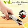 Silicone Head Hot Dish Clip Non Slip Anti-Scald Clip 304 Stainless Steel Plate Gripper  Steamer