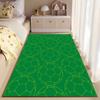 Soccer Ball Pattern Green Carpet suitable as a non-slip mat for the living room or bedroom sofa