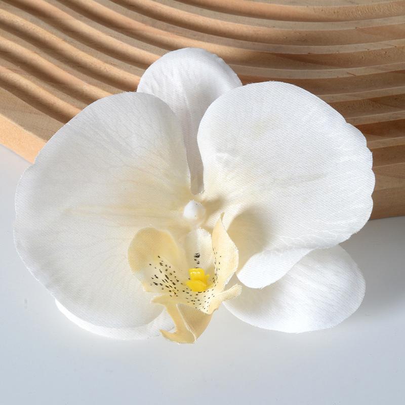 Brooch Diy Jewelry Making Craft Simulated Flower Handmade Accessories Headdress Butterfly Orchid Flower Decoration Hairpin Gift