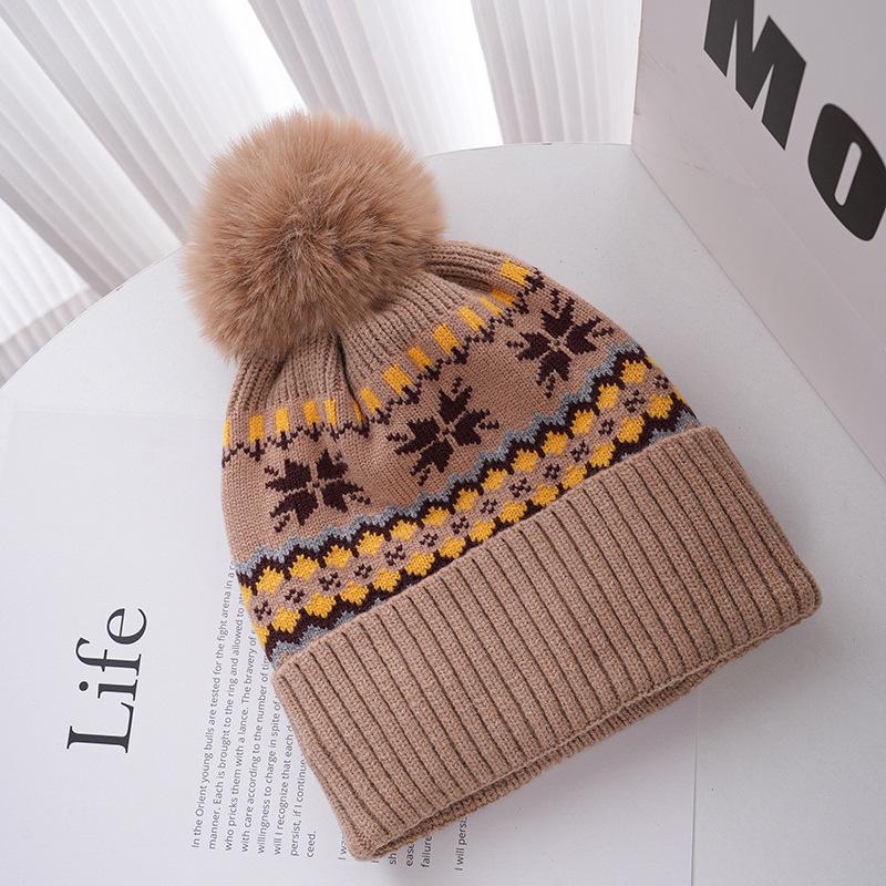 Chapeau Chaud pour Femme Chapeau Tricoté Chapeau Coupe-vent pour Activités Extérieures Automne et Hiver