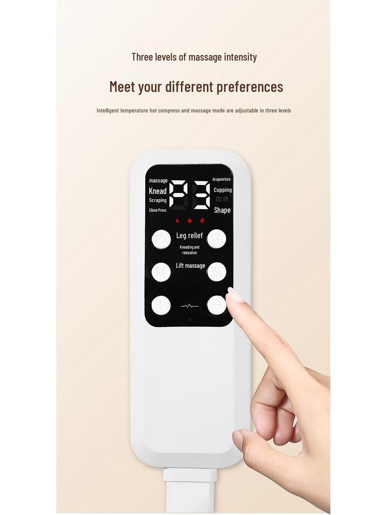 Electric Headband Massager with Kneading, Hot Compress, and Pulse Air Pressure for Sleep Aid