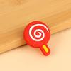 Cartoon Lolly Shape Tennis Racket Shockproof Absorber Silicone Shock Absorption Tennis Racket Shock Pad Anti-Vibration Dampeners
