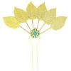 Carvings Hair Stick Colorful Crystal Hairpiece with Sparkling Crystal for Evening Dinner Wear Photo Props