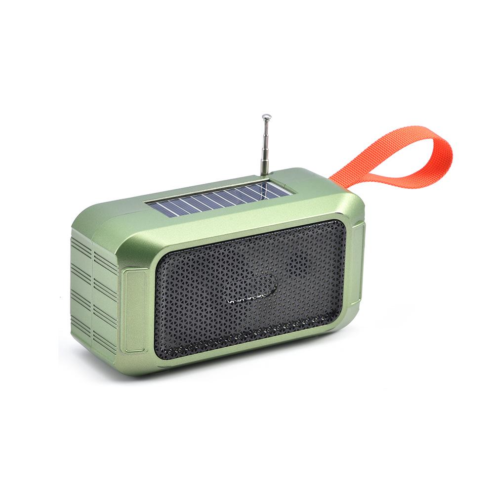 Huaqiangbei Solar Bluetooth Speaker: FM Radio, Card Insert, 5W Wireless Sound